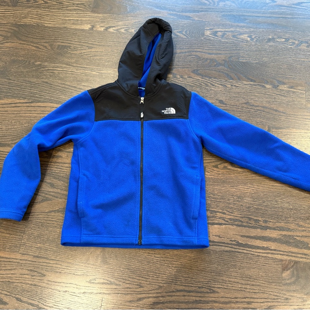 The North Face Kids Royal Blue and Black Hoodie